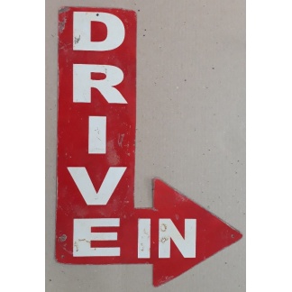 Drive In Used Metal Sign