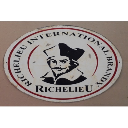 Richelieu Oval Used Metal Sign