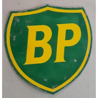 BP Garage Used Metal Sign