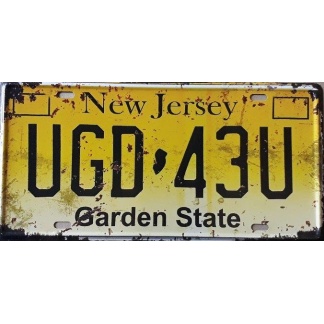 New- Jersey -State -Of- America- License- Plate