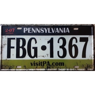 Pennsylvania-State-Of-America-Metal-License-Plate
