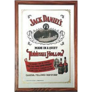 Jack Daniel's framed bar mirror. 32 x 22cm.