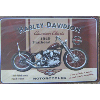 Harley-Davidson metal sign. 30 x 20cm.