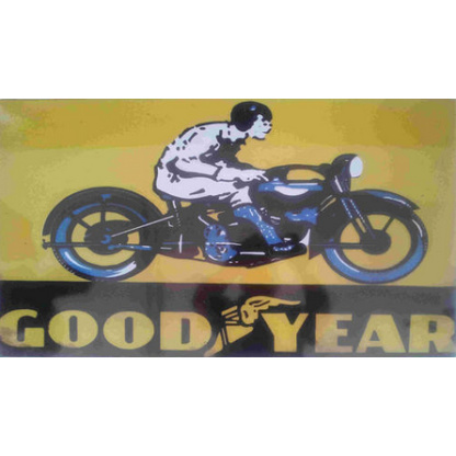 T2a. Good Year tyres.   Big.  Vintage style, metal sign.