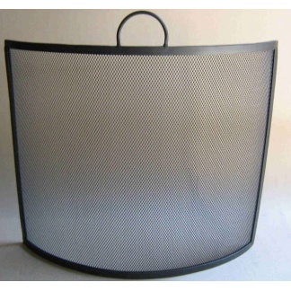 Basic free standing curved spark guard . 70cm wide
