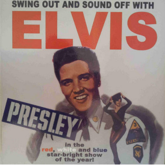 M3a.Elvis. G I blues. Retro metal sign. 40 x 30cm.