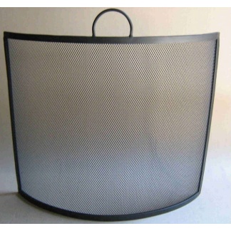 Basic free standing curved spark guard . 100cm wide