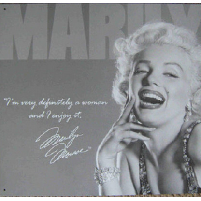 M5a.Marilyn Monroe vintage / retro style  metal sign.