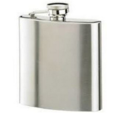 HF1a.  Stainless steel hip flask.