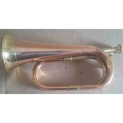 BG1a.  Bugle Copper/ Brass . 29cm x 13cm x 10cm.