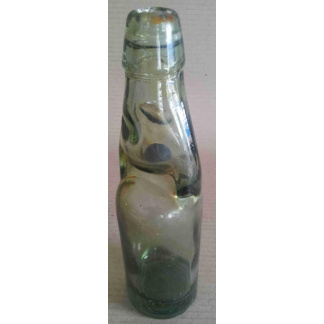 Marble top antique bottle embossed "VICTORY" 22cm tall.