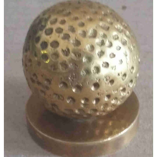 pw1.  Golf ball solid brass paper weight. 5cm diameter.