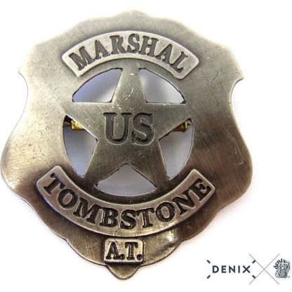 B1. U.S Marshal Tombstone badge