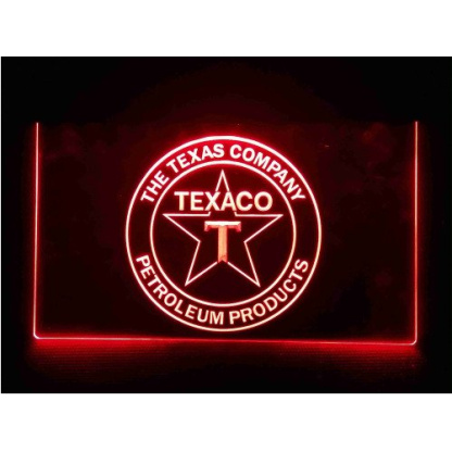 Texaco oil neon sign.