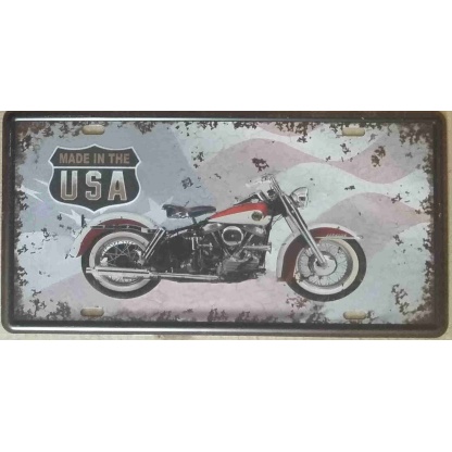 Harley Davidson metal sign license plate