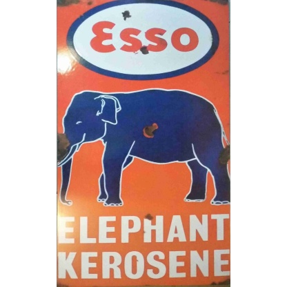 Esso Elephant Kerosene metal sign