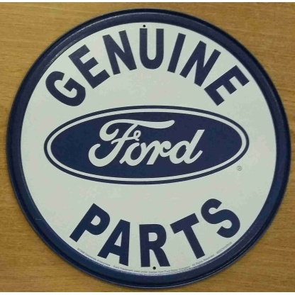 Genuine ford parts metal sign