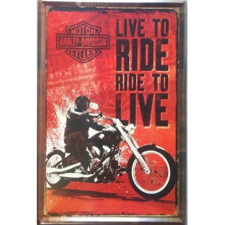 Harley-Davidson motorcycles metal sign