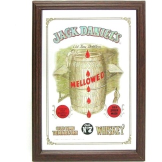 Jack Daniel's charcoal mellowed bar mirror