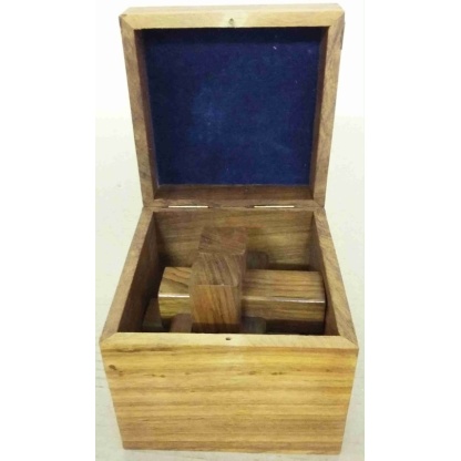 Wood puzzle in a Rosewood box