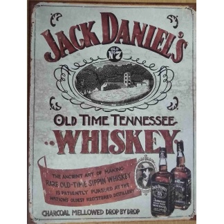 Jack Daniel's OLD NO.7 old time tennessee tin sign