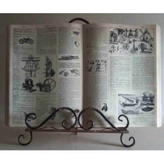 Wrought Metal Book Stand.
