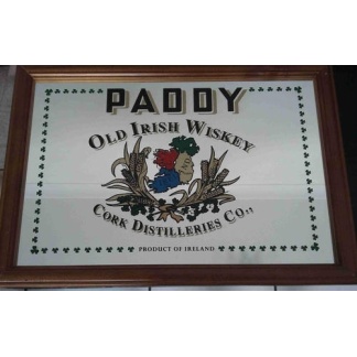 Paddy Irish Whiskey bar mirror
