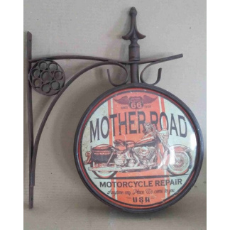 Mother Road Motorcycle LED wall mounted advert lite.