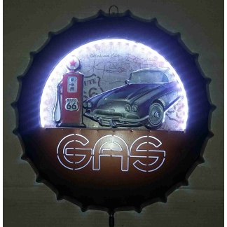 Route 66 Gas Man Cave /garage decor.