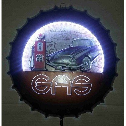 Route 66 Gas Man Cave /garage decor.