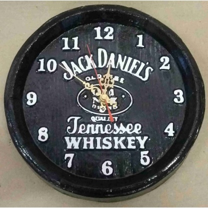 Jack Daniel's barrel end Clock