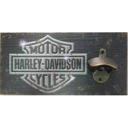 Harley-Davidson wall plaque/Beer Bottle cap opener