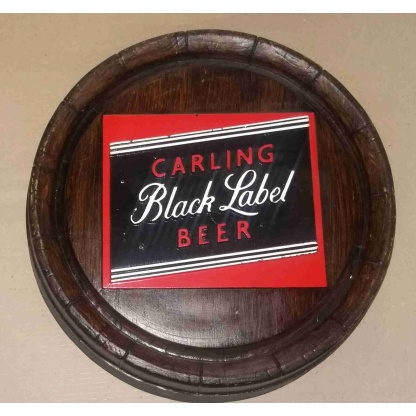 Carling Black Label Large barrel end. 46cm diameter.
