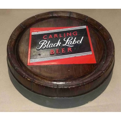 Carling Black Label Large barrel end. 46cm diameter.