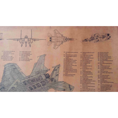 F15 vintage style distressed poster.