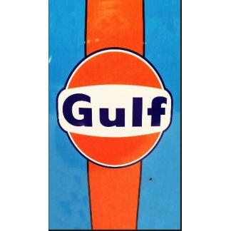 Gulf Oil BIG metal sign.
