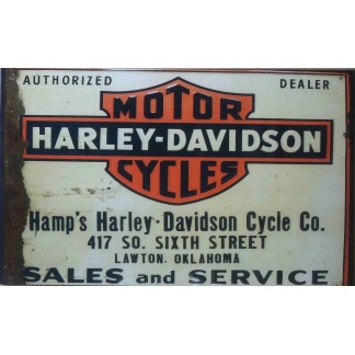 Harley-Davidson, Sales and Service BIG metal sign. 69 x 42 cm