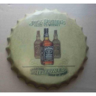 Jack Daniel's bottle cap metal sign