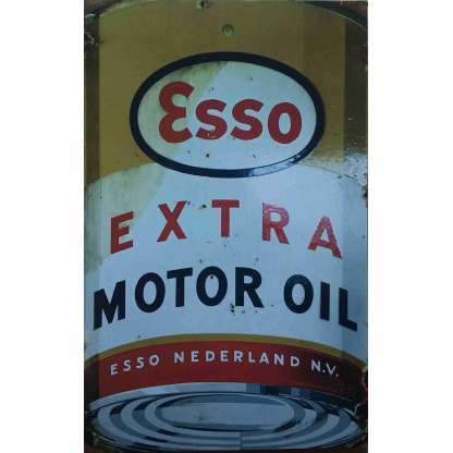 Esso Extra Motor oil metal sign