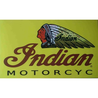 Indian Motorcycle BIG metal sign.