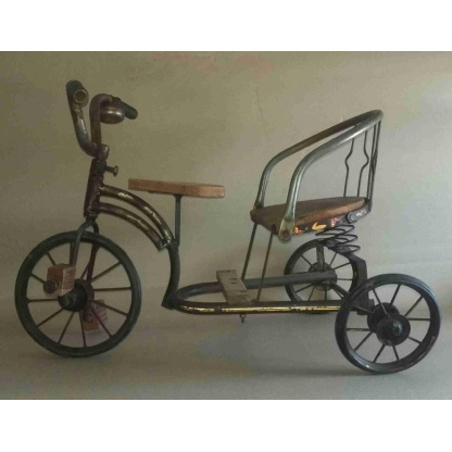 Vintage Triangle wooden bicycle.