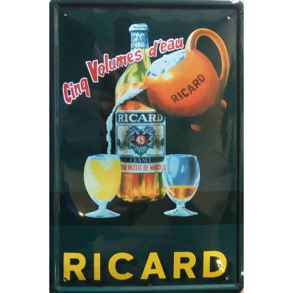 Ricard Beer metal sign