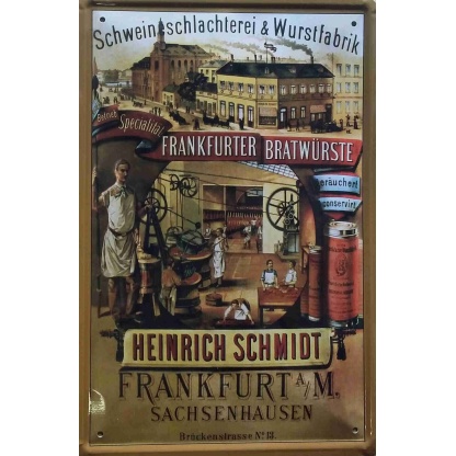 Heinrich Schmidt Beer metal sign