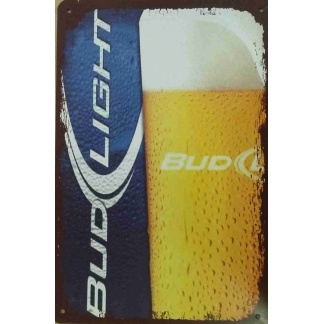 Bud light Beer metal sign