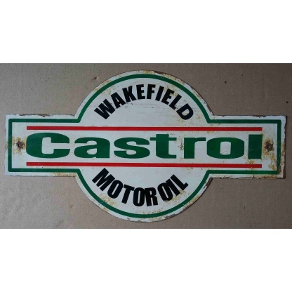 Castrol Wakefield used metal sign.
