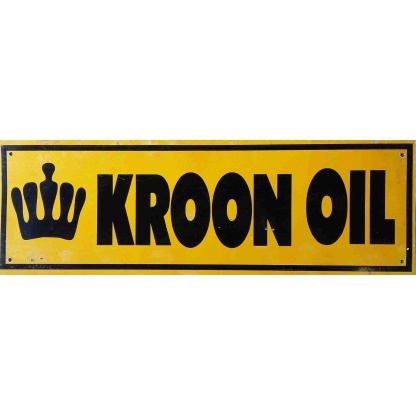Kroon Oil used metal sign