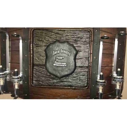 Jack Daniel's Barrel, 4 units optic spirit tot measure dispenser. Wall Hanging