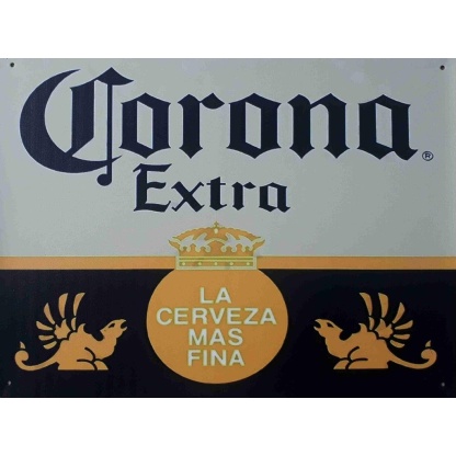 Corona beer vintage metal sign