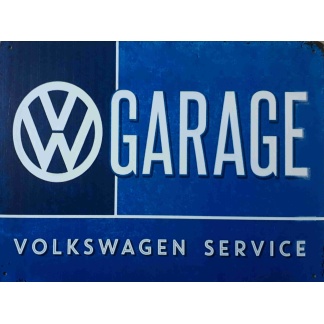 Volkswagen garage service metal sign