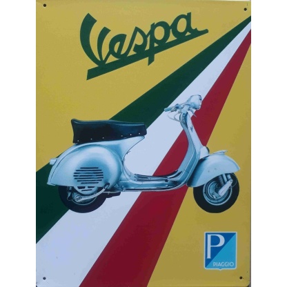 Vespa scooter/ motorcycle metal sign